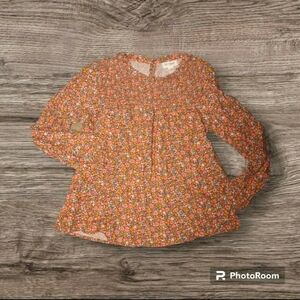 Cat & Jack girls 10/12 fall flowered top